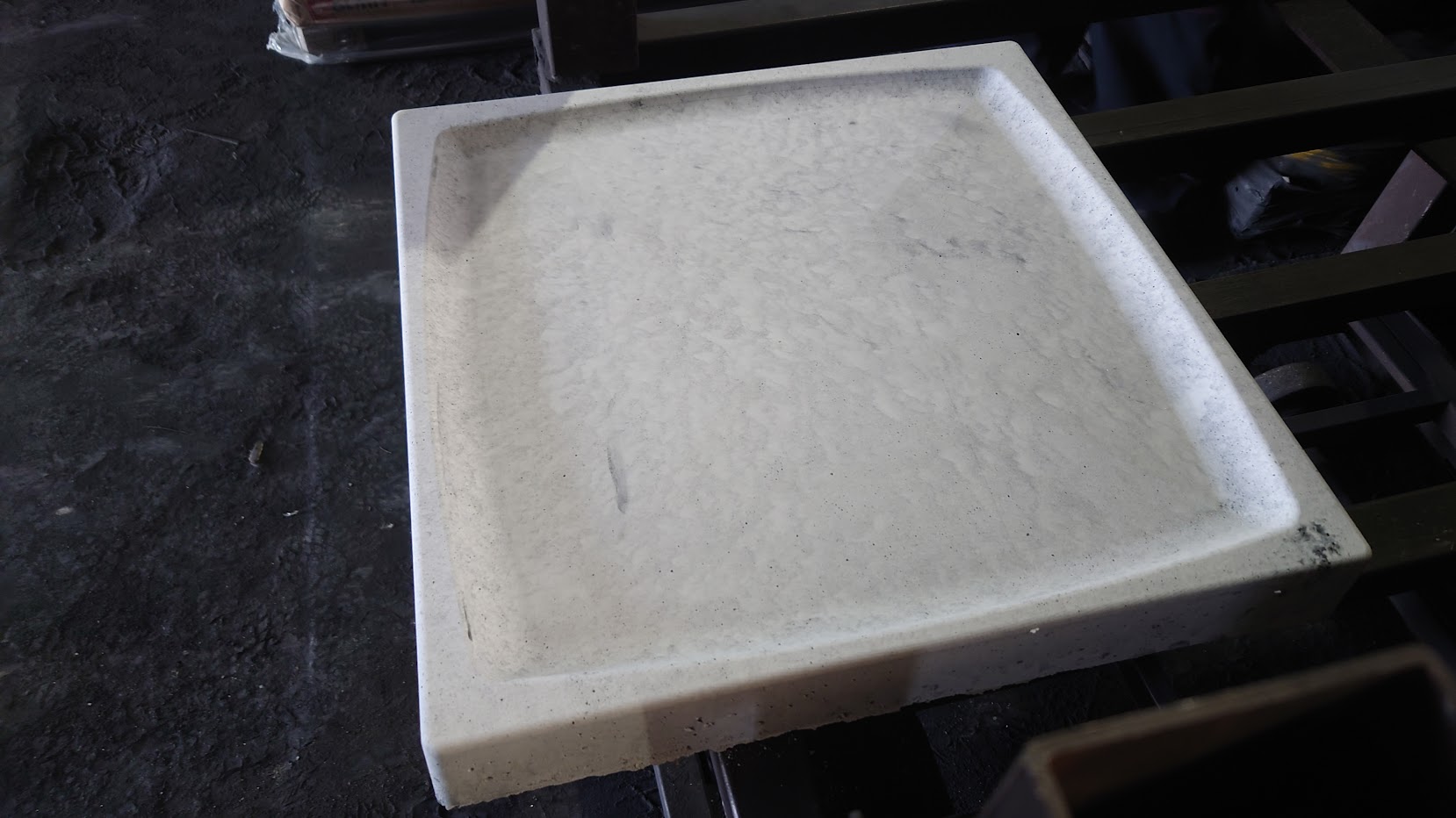 IPC spheric impact pad after demoulding — engineered impact-zone geometry